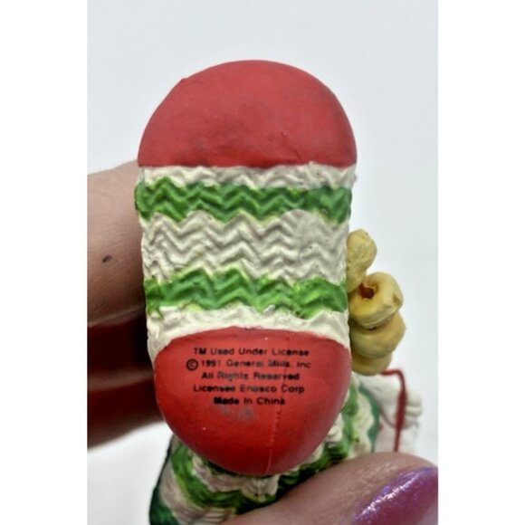 Enesco 1991 Cheerios Mouse Christmas Ornament 3" Stocking General Mills - Picture 9 of 12